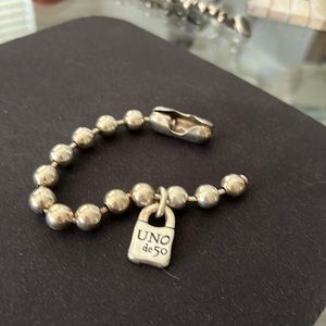 Authentic Sterling Silver Uno de 50 bracelet